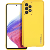 Plastové puzdro na Samsung Galaxy A53 5G A536 Forcell Leather žlté