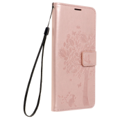 Diárové puzdro na Samsung Galaxy A33 5G Forcell MEZZO tree ružovozlaté