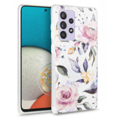 Silikónové puzdro na Samsung Galaxy A53 5G Tech-protect kvety