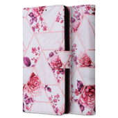 Diárové puzdro na Samsung Galaxy A53 5G Tech-protect kvety