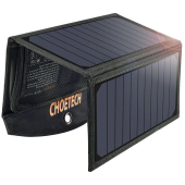 Solárna nabíjačka Choetech SC001 19W 2xUSB 5V/2.4A čierna