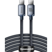 Kábel Baseus Crystal Shine CAJY000701, Type C to Type C PD100W, 2m, čierny