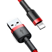 Kábel Baseus Cafule CALKLF-A09, USB na Lightning 8-pin 2,4A , 0.5m, červený