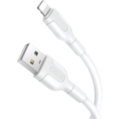 Kábel XO Colorful NB212, USB-A na Lightning, 2.1A, 1m, biely