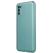 Silikónové puzdro na Xiaomi Redmi 10C/Poco C40 Metallic zelené