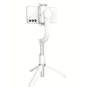 Selfie tyč so statívom a diaľkovým ovládaním Bluetooth Gimbal stabilizátor SSTR-L08 biely
