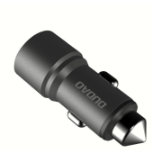 Autonabíjačka Dudao 2xUSB 3.1A šedá