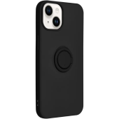 Silikónové puzdro na Apple iPhone 14 Pro Forcell Silicone Ring čierne