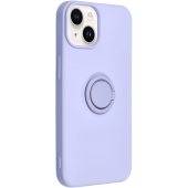 Silikónové puzdro na Apple iPhone 14 Pro Forcell Silicone Ring fialové