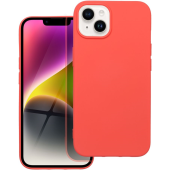 Silikónové puzdro na Apple iPhone 14 Forcell Silicone Lite broskyňové