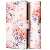 Diárové puzdro na Samsung Galaxy M13 Tech-protect kvety 1