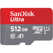 SanDisk Ultra microSDXC 512GB 150 MB/s UHS-I U1 Class 10 + adaptér
