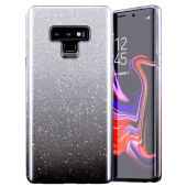 Silikónové puzdro na Xiaomi Redmi 10C/Poco C40 Shine Bling TPU strieborno-čierny