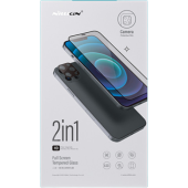 Tvrdené sklo na Apple iPhone 14 Plus Nillkin 2v1 HD Full Screen čierne
