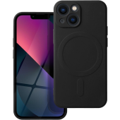 Silikónové puzdro na Apple iPhone 13 Mini Silicone Mag Cover čierne