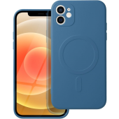 Silikónové puzdro na Apple iPhone 12 Silicone Mag Cover modré