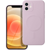 Silikónové puzdro na Apple iPhone 12 Silicone Mag Cover ružové