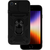 Odolné puzdro na Apple iPhone 7/8/SE 2020/SE 2022 Camshield Ring Armor čierne