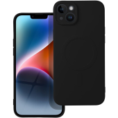 Silikónové puzdro na Apple iPhone 14 Pro Max Silicone Mag Cover čierne