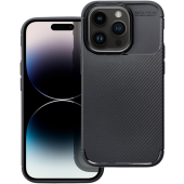 Silikónové puzdro na Apple iPhone 14 Pro Carbon Premium čierne