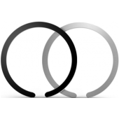 Magnetický krúžok Tech-Protect Metal MagSafe Ring čierny/strieborný (2ks v balení)