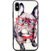 Plastové puzdro na Apple iPhone 7/8/SE 2020/SE 2022 Glass Hearts frenchie