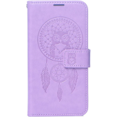 Diárové puzdro na Samsung Galaxy S23 5G S911 MEZZO dreamcatcher fialové