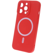 Silikónové puzdro na Apple iPhone 14 Pro Silicon MagSafe červené