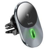 HOCO Držiak do auta MagSafe Magic CA91 15W bezdrôtové nabíjanie - grey