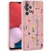 Silikónové puzdro na Samsung Galaxy A13 A135 Tech Protect Mood Garden ružové
