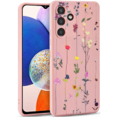Silikónové puzdro na Samsung Galaxy A14 5G A146 Tech Protect Mood Garden ružové