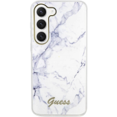Plastové puzdro Guess na Samsung Galaxy S23 5G S911 GUHCS23SPCUMAH HC Marble biele