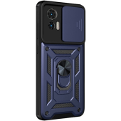 Odolné puzdro na Motorola Edge 30 Neo 5G Tech-Protect Camshield Ring Armor modré
