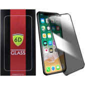 Tvrdené sklo na Apple iPhone X/Xs/11 Pro 6D Privacy Antispy 9H celotvárové čierne