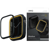 Plastové puzdro na Apple Watch 4/5/6/7/8/SE 44/45mm UNIQ Moduo midnight-mustard