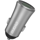 Autonabíjačka Dudao 2xUSB 3.1A strieborná