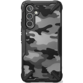 Odolné puzdro na Samsung Galaxy A34 5G A346 Fusion-X Camouflage čierne