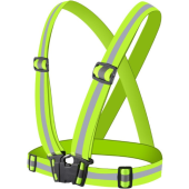 Reflexná vesta na behanie, bicyklovanie neon zelená