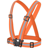 Reflexná vesta na behanie, bicyklovanie neon oranžová