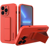 Silikónové puzdro na Apple iPhone 13 Pro Wozinsky Kickstand červené