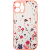 Silikónové puzdro na Apple iPhone 13 Pro Max Design Floral ružové