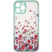 Silikónové puzdro na Apple iPhone 13 Pro Max Design Floral modré