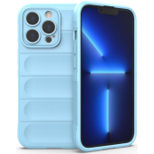 Odolné puzdro na Apple iPhone 13 Pro Max Magic Shield Flexible Armored svetlo modré