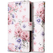 Diárové puzdro na Xiaomi Redmi Note 12S Tech-Protect Wallet Blossom Flower