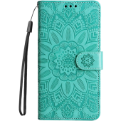 Diárové puzdro na Oppo A17 MEZZO kvet zelené