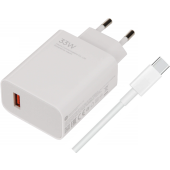 Xiaomi MDY-11-EZ, USB-A 33W + USB-C kábel, biela (Bulk)