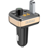 Dudao R2Pro, FM transmitter + Autonabíjačka, 2xUSB, 15W, čierny