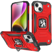 Odolné puzdro na Apple iPhone 15 Ring Armor Rugged červené