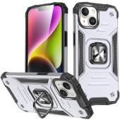 Odolné puzdro na Apple iPhone 15 Ring Armor Rugged strieborné