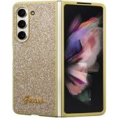 Obal Guess PC/TPU Glitter Flakes Metal Logo Samsung Galaxy Z Fold5 5G F946 GUHCZFD5HGGSHD Gold